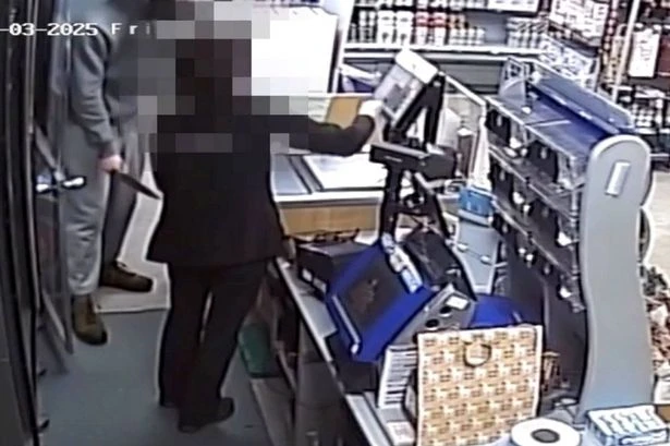 The moment armed robber who targeted Tesco and Morrisons was caught by police