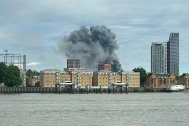 Recycling centre fire sees 100 firefighters tackle Bermondsey blaze as trains disrupted