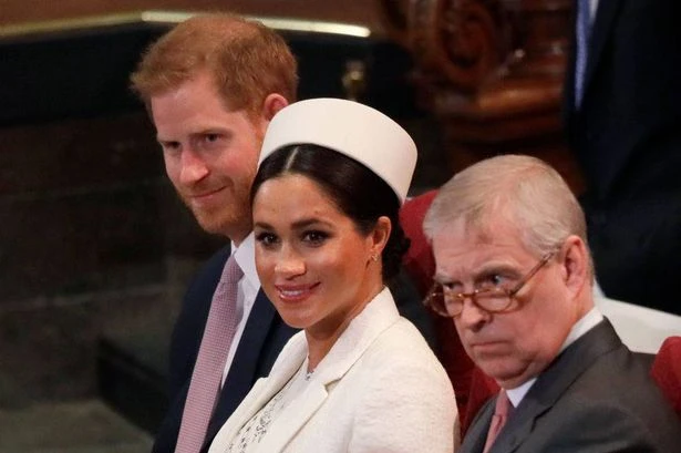 Meghan Markle's awkward Prince Andrew blunder that left Prince Harry perplexed
