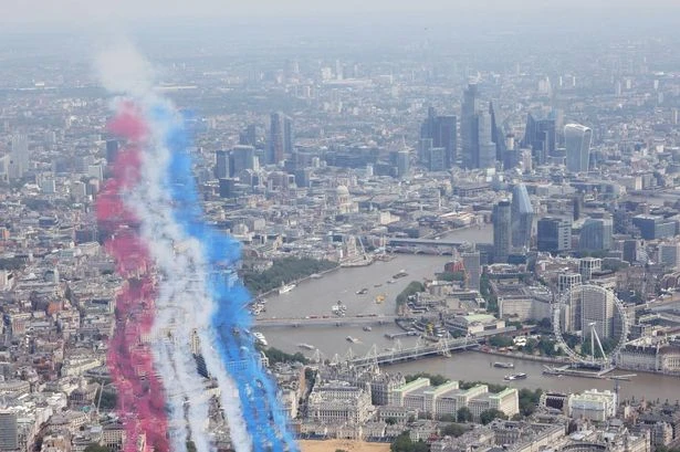 Where you can see Red Arrows flypast as they form part of VE Day commemorations across UK