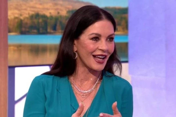 Catherine Zeta Jones tells BBC The One Show host 'maybe I shouldn't' as she talks about actress