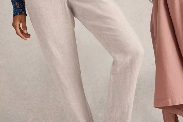 White Stuff's 'comfy and cool' linen trousers are perfect for the summer