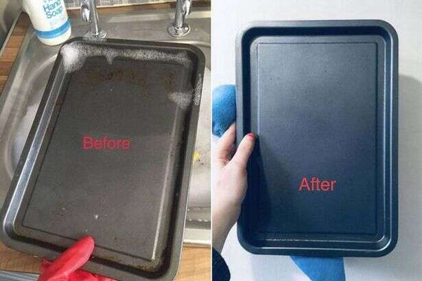 2p hack to make dirty baking trays 'as good as new'