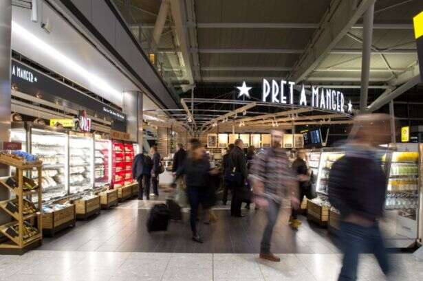 Airport passengers warned to 'avoid' Pret and WH Smith in departure lounge