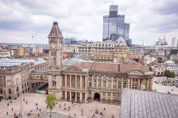 Fantastic views of Birmingham from top of new city centre building