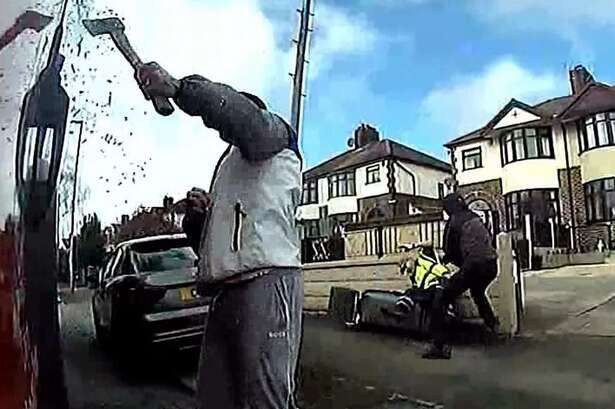 Shocking footage captures moment armed thugs ambush Midland bin lorry in violent attack