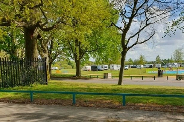 Travellers set up camp again near Alexander Stadium