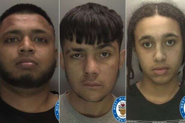 Three jailed for nearly 30 years over Walsall gunfire as cars torched