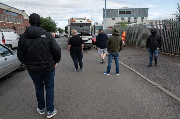 Birmingham depot where lorries delayed again by striking bin workers
