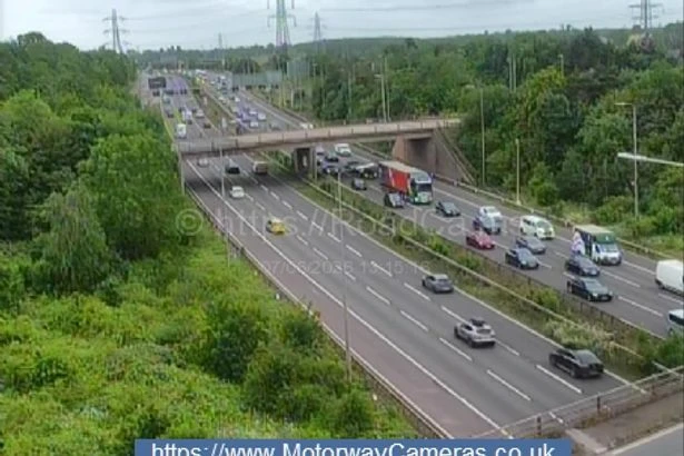 M42 delays near Birmingham Airport and NEC
