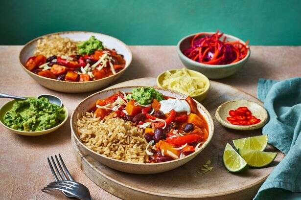 Poppy Cooks' Fajita Rice Bowl you can make in a slow cooker