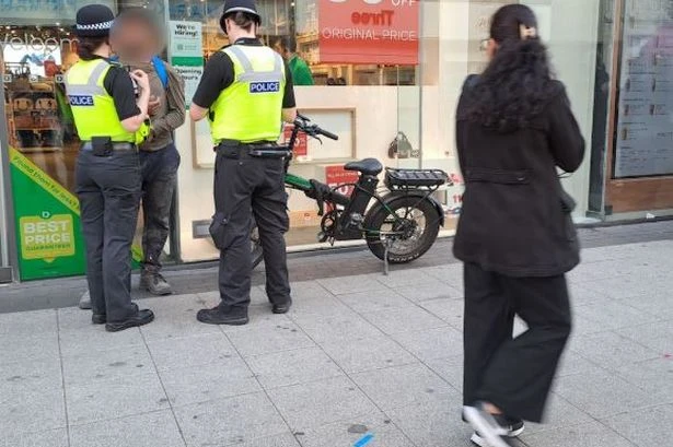 Birmingham city centre police seize scores of illegally modified e-bikes