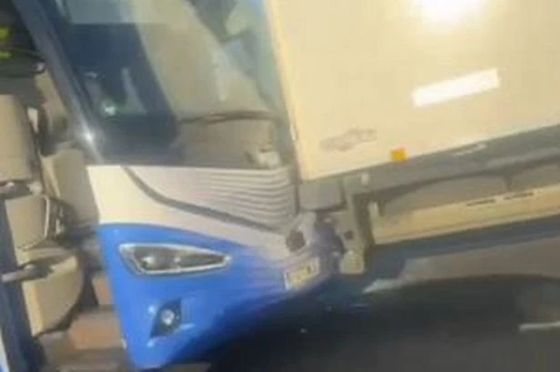 Man injured in Real Madrid coach crash on M40 as police make plea