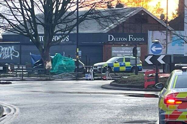 Handsworth road blocked and roundabout 'impassable' after serious crash as police at scene