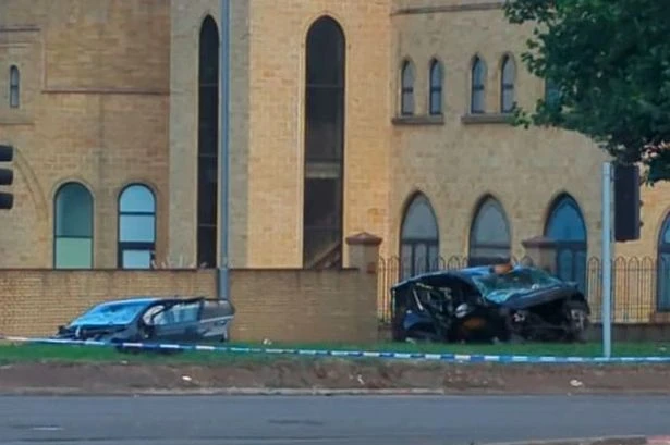 Taxi driver fighting for life as two hurt in 3am crash outside Birmingham mosque
