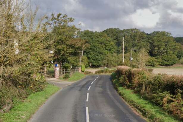 Biker seriously injured after crash with minibus down country lane in Wolverley