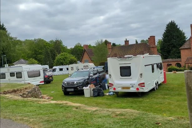Security in place 24/ 7 after travellers move onto University of Birmingham land