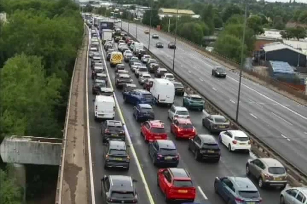 M6 'severe delays in both directions' and lanes closed after car and lorry crash