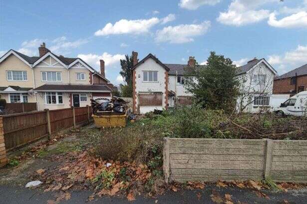 Inside Walsall house with holes and ceilings missing under hammer for £80k