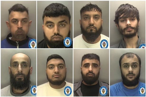 Armed thugs who wielded machetes and fired gun at group in car locked up for almost 120 years