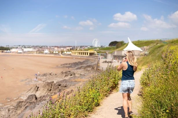 The golden beach you can reach by a lovely train ride from Birmingham through the Cotswolds