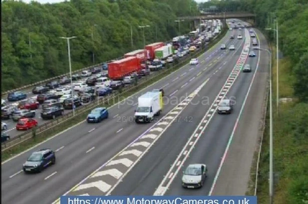 M6 brought to a halt after crash as drivers face '80 minutes of delays'
