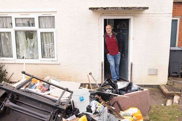 Disabled dad, 55, 'felt like crying' after seeing Birmingham City Council's repair job on flooded home