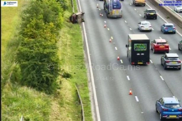 M5 Worcestershire live as overturned vehicle sparks 'slow traffic' warning