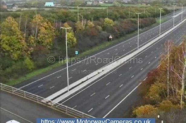 M5 police incident live as air ambulance lands on motorway and traffic halted