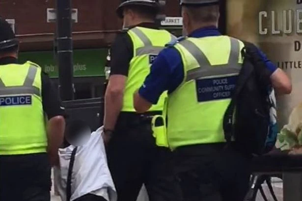 Watch - Angry scenes as police arrest 13-year-olds in 'appropriate' response to Wolverhampton city centre flashpoints