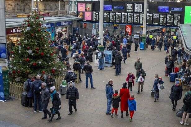 Christmas travel warning as trains set to be cancelled and roads 'gridlocked'