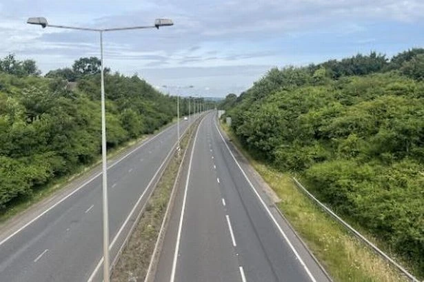 A5 crash live after accident causes road block