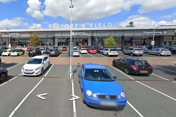Police hunting Audi driver 'who rammed into officer' at retail car park