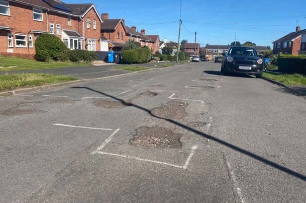 I visited UK's most pothole covered road where every 'crevasse' that is fixed two more pop-up