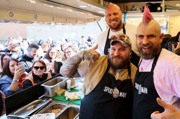 The amazing story of Spud Man as jacket potato seller lures huge stars and crowds to Tamworth