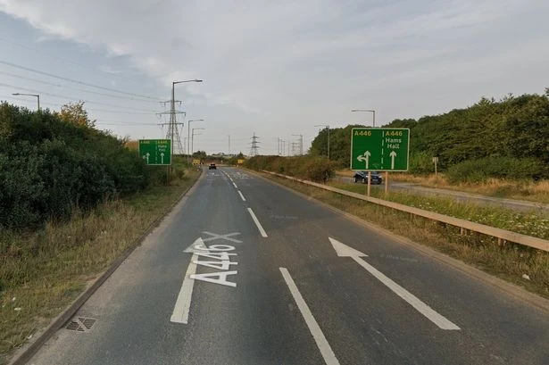 Motorcyclist dies in A446 crash with lorry near Birmingham