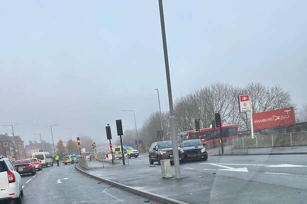 Woman injured in crash outside Smethwick Rolfe Street Station