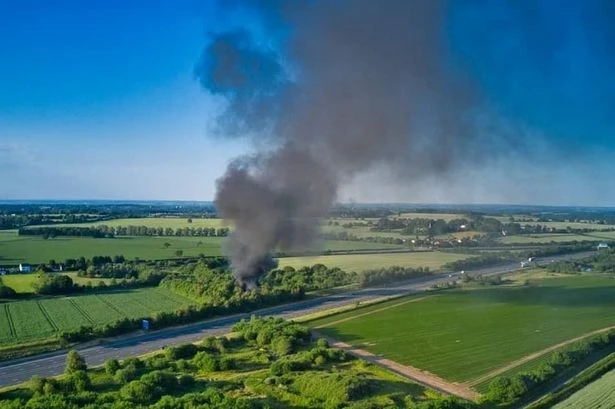 Massive Lichfield wasteland fire started 'deliberately'