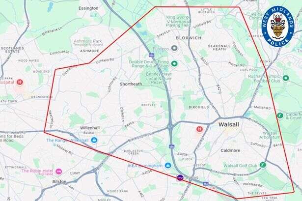 Walsall police given special Section 60 powers amid 'fear of potential violent disorder'