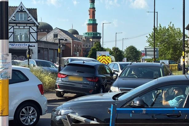 Chaotic Eid parking around Small Heath Park for Eid al-Adha celebrations