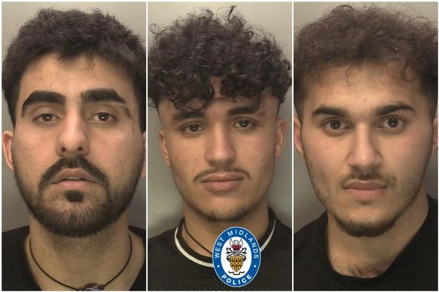 Three jailed for slashing and beating pair in horror West Midlands street attack