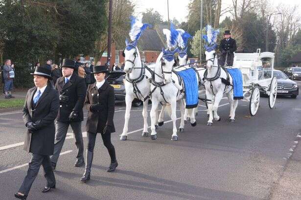 Grieving community applauds Leo Ross's coffin as schoolboy, 12, makes final journey