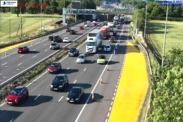 M42 multi-vehicle crash near Birmingham Airport causing 'major disruption'