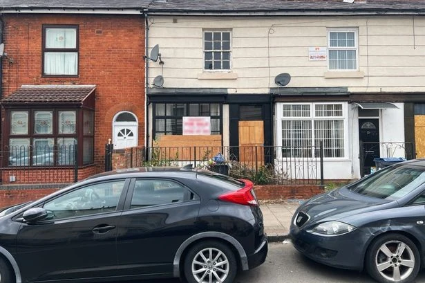 Collapsing Birmingham house with holes in ceiling goes up for auction