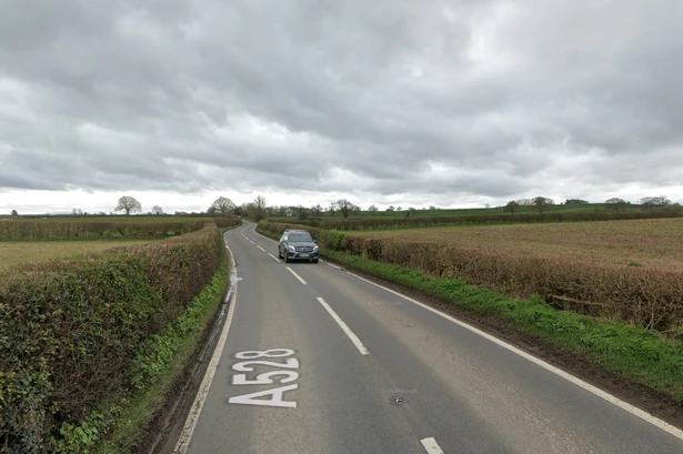Three injured after crash leaves van flipped on its side