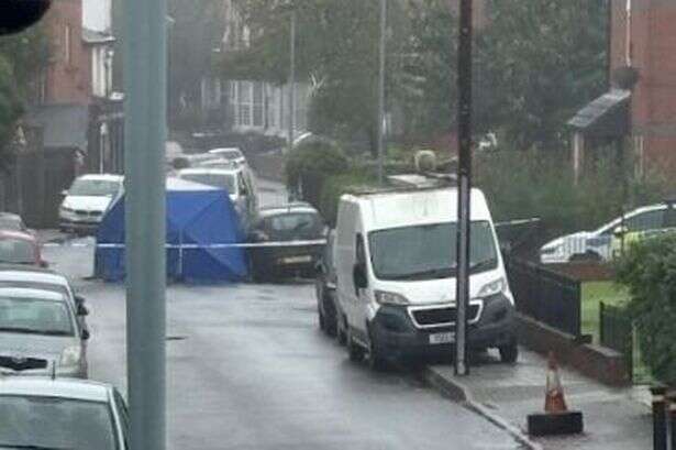 Birmingham police probe live as officers cordon off city street and blue tent set up