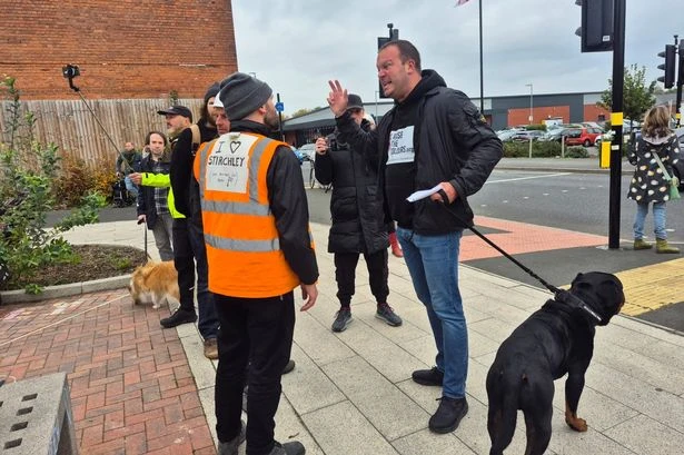 Stirchley residents 'intimidated by flag group' who claim 'we're here for conversation'