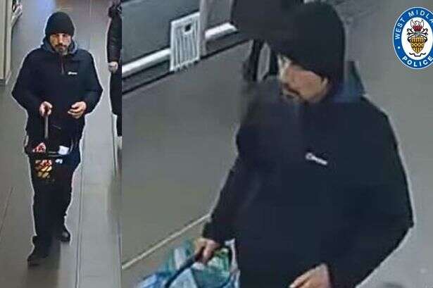 Police CCTV appeal after Birmingham shop staff 'threatened with needle'