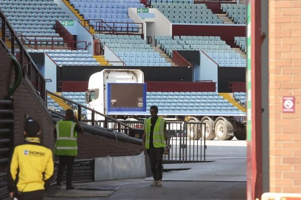 Inside Villa Park as work begins on huge music concerts