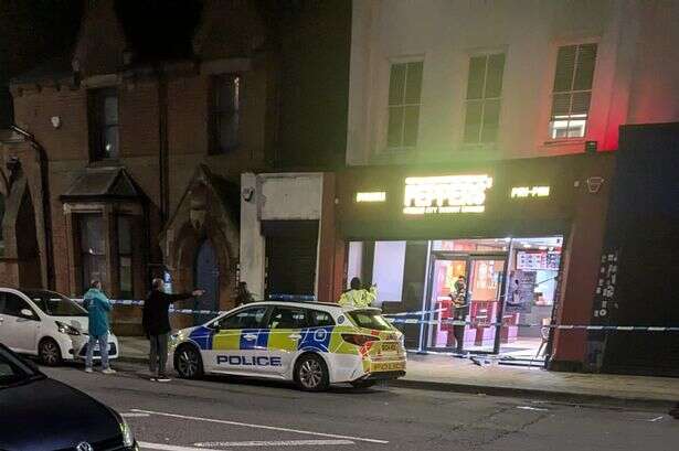 Teen seriously hurt in stabbing as takeaway shop cordoned off by police